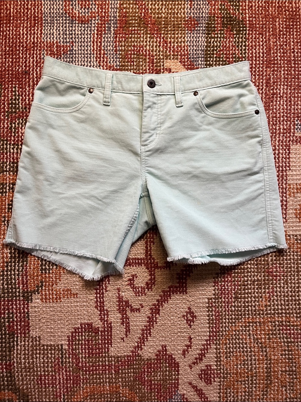 Carve Designs Oahu Shorts Mint Green Blue Boyfriend Cutoff Stretch Shorts 6